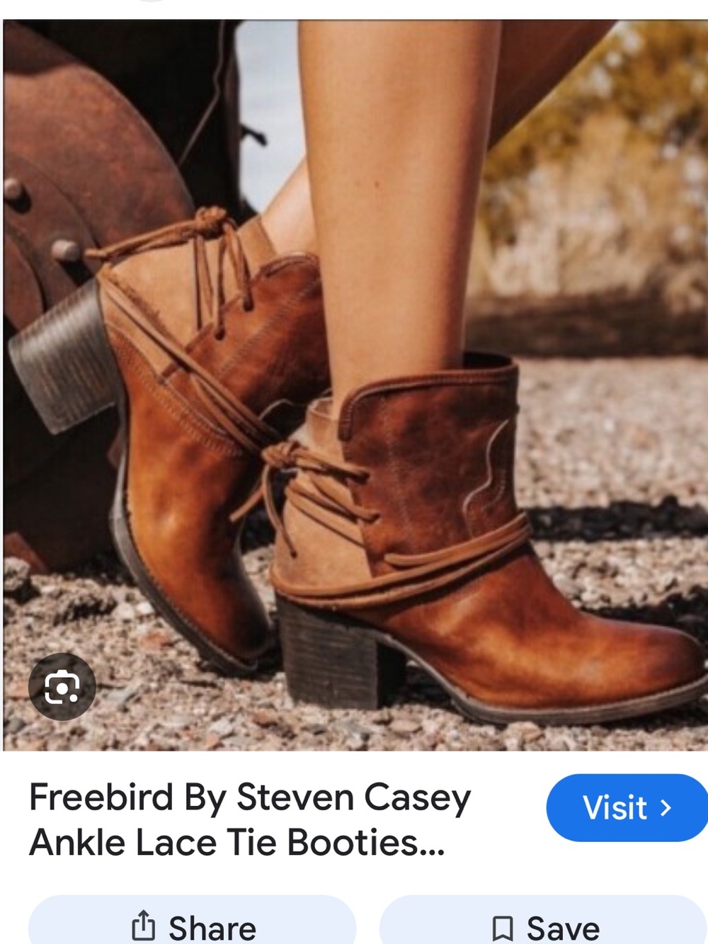 Freebird by Steven Tan Brown Leather Lace-Up Ankle Booties